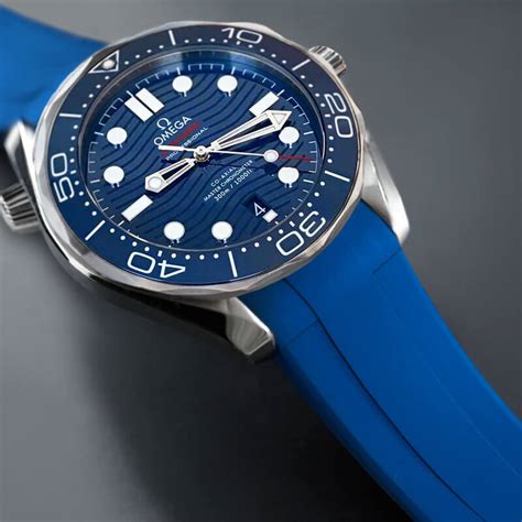 omega seamaster 300 master co axial rubber strap|Omega Seamaster original rubber strap.